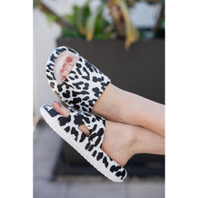 Load image into Gallery viewer, White Leopard Insanely Comfy -Beach or Casual Slides