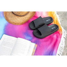 Load image into Gallery viewer, Black Insanely Comfy -Beach or Casual Slides